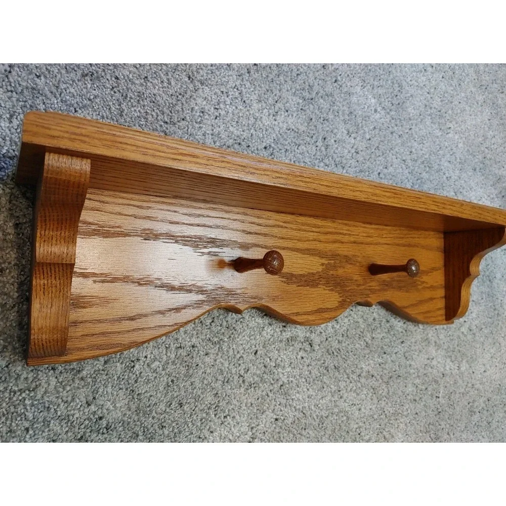 Handcrafted Wood Wall Decor Shelf 19